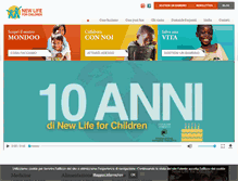 Tablet Screenshot of newlifeforchildren.org